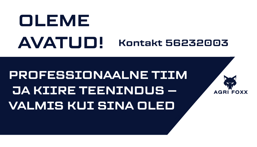 13.08.2025 smart slide oleme avatud Agri Foxx